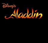 Aladdin (Japan) Title Screen